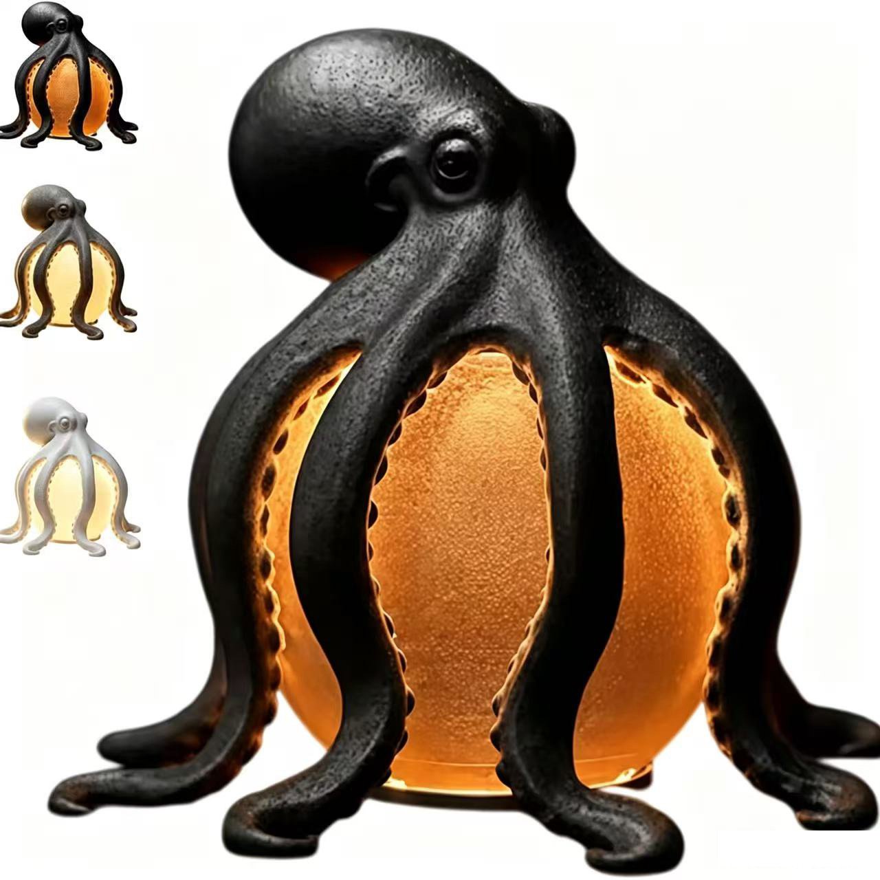 🎁🎉Last Day 49%OFF🌟🐙 Ocean Sculpture Octopus Ambient Table Lamp