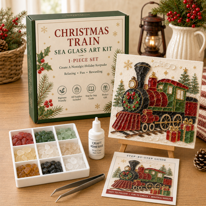 🔥Last Day 50% OFF - 🎄 Christmas Sea Glass Art Kit