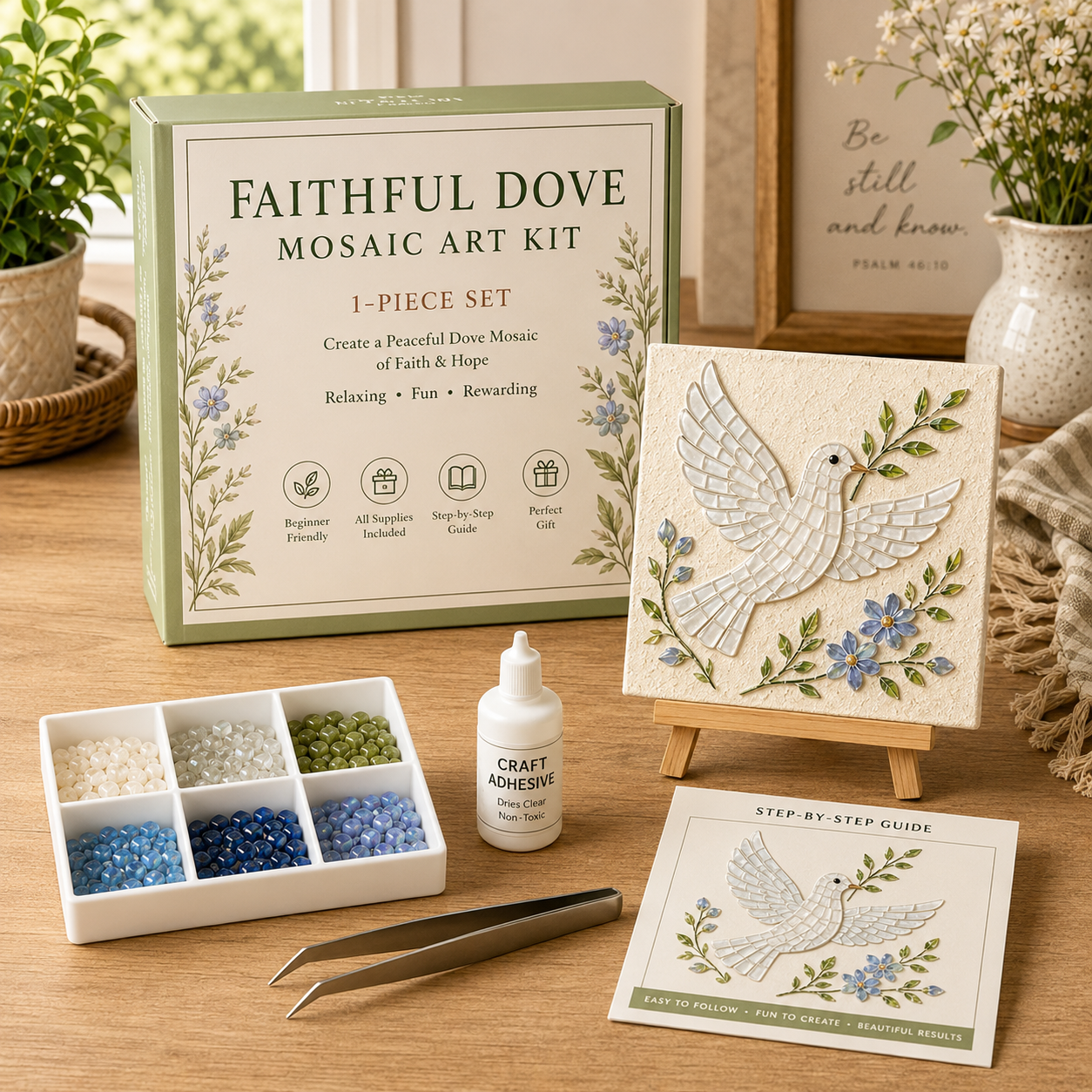 ✝️ Christian Sea Glass Art Kit