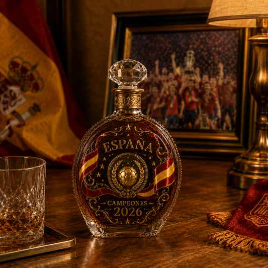 España Champions Legacy Whiskey Decanter Set – Commemorative Football Collector Gift