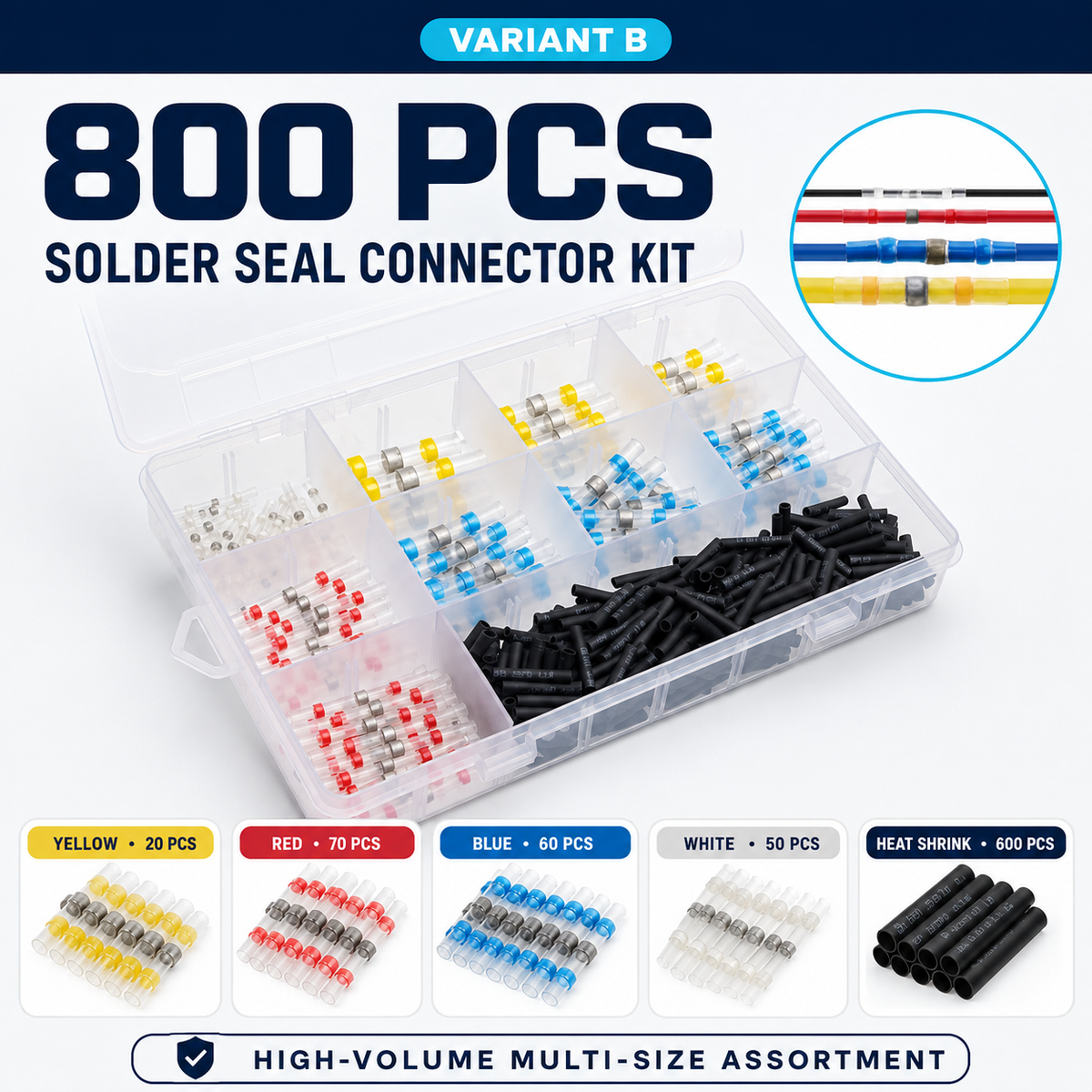 🔥Last Day 49% OFF - ✨300PCS WATERPROOF SOLDER WIRE CONNECTOR KIT