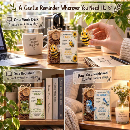 💌 Emotional Support Glass Animal Gift Set | 7 Meaningful Designs with Encouragement Card & Gift-Ready Packaging ✨