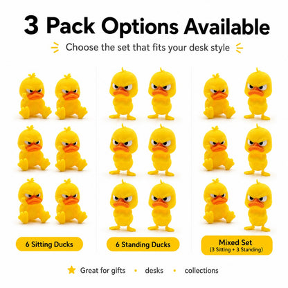 😠 Angry Duck Desk Figurine — Add a Tiny Attitude to Your Space! 🐥