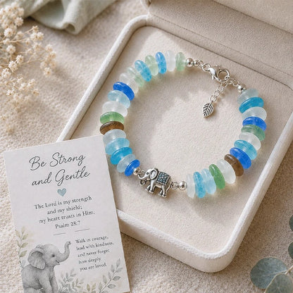 🔥Last Day 50% OFF - 🩵 Sea Glass Blessing Bracelet