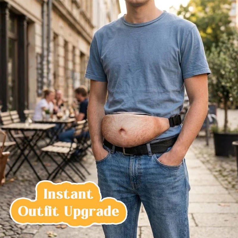 Funny Belly Bag – Realistic Big Belly Novelty Waist Bag
