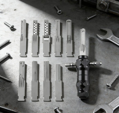 🔐Tubular Lock Pick Set: 9-in-1 Precision Unlocking Tool for Locksmiths
