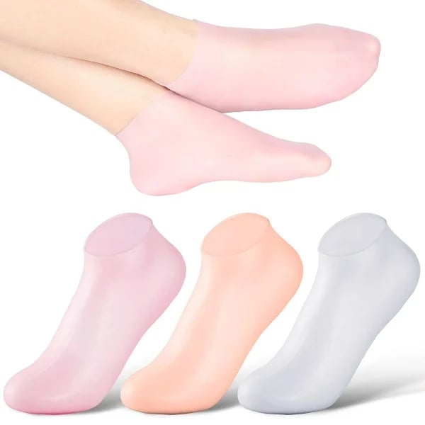 🔥Hot Sale 50% OFF🔥 Women's Silicone Foot Socks – Moisturizing Gel, Cracked Heel Repair, Reusable 🦶