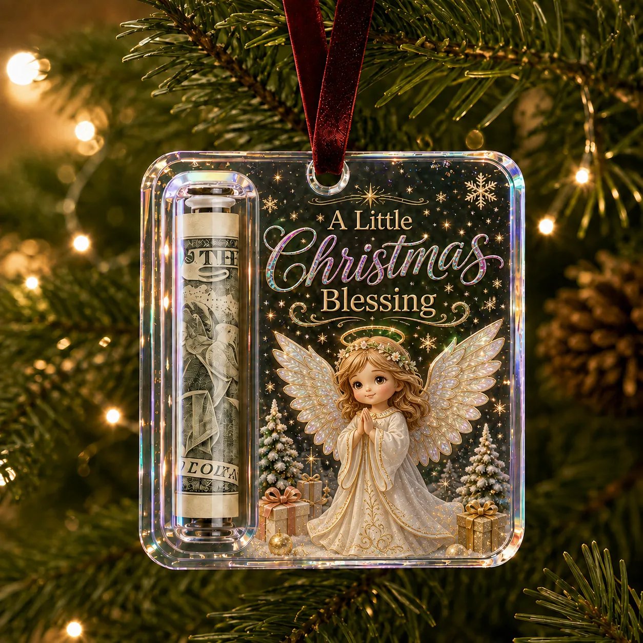 🔥Last Day 50% OFF - ✨🎄Christmas Cash Gift Holder Ornament