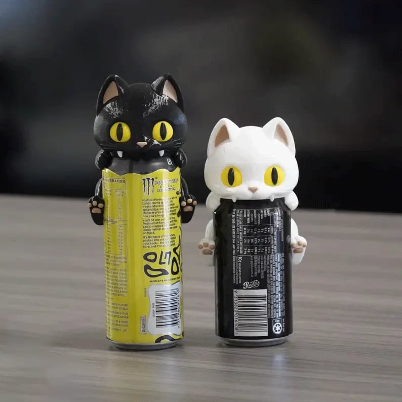 🐱 Cat Can Cover – The Cute Feline Drink Companion That Makes Every Sip More Fun