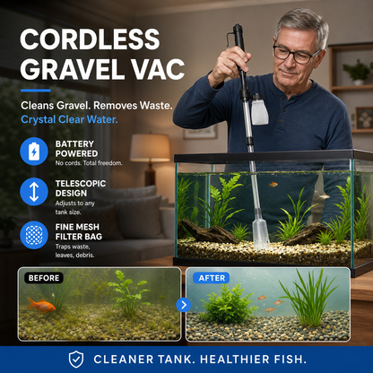 50% off 🔥 Electric Aquarium Gravel Cleaner