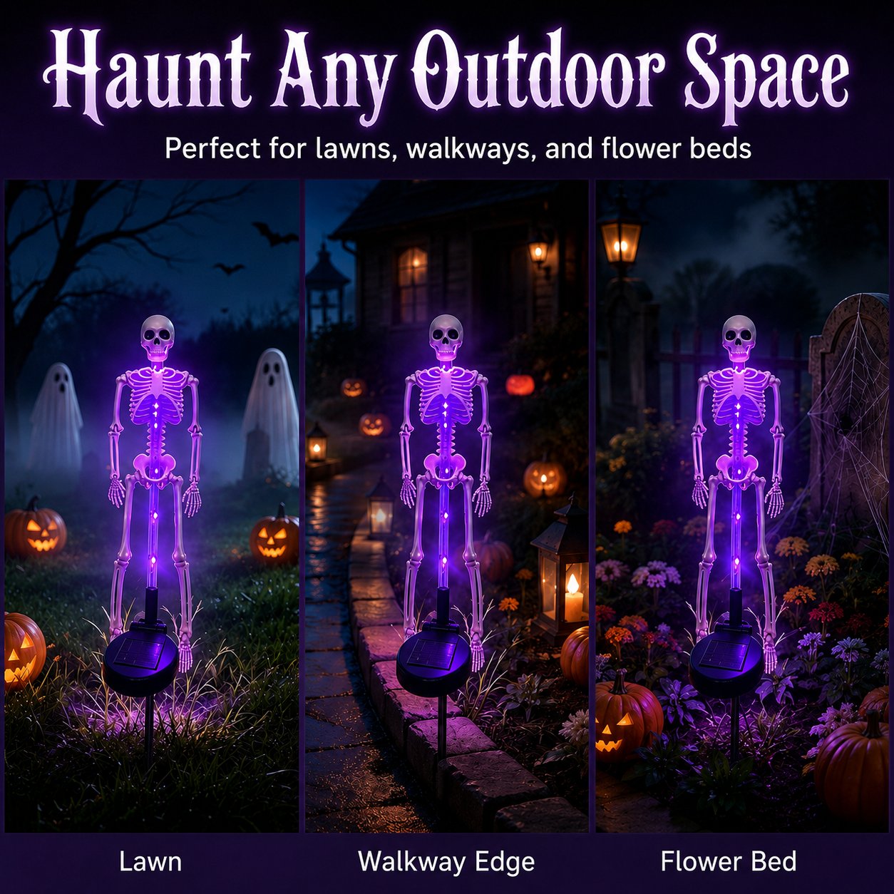 💀 Last Day 50% OFF – Solar Skull Garden Lights with Eerie Color-Changing Glow 🎃