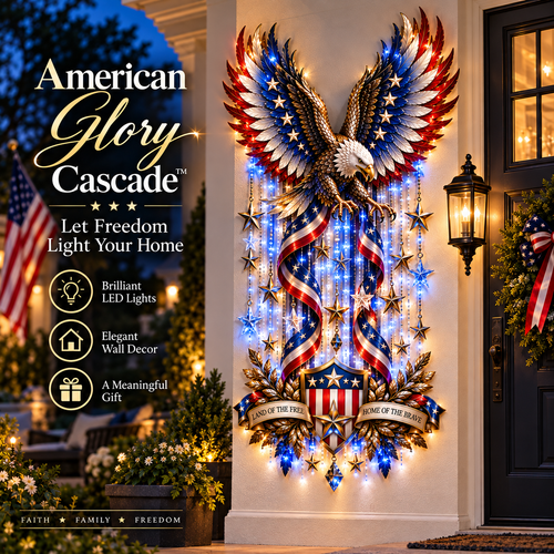 🦅American Glory Cascade™ - Let Freedom Light Your Home🏠