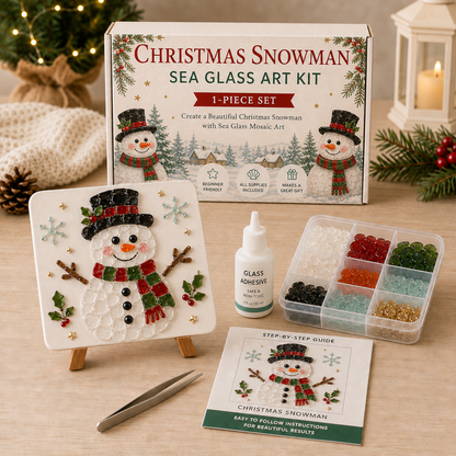 🎄 Christmas Sea Glass Art Kit