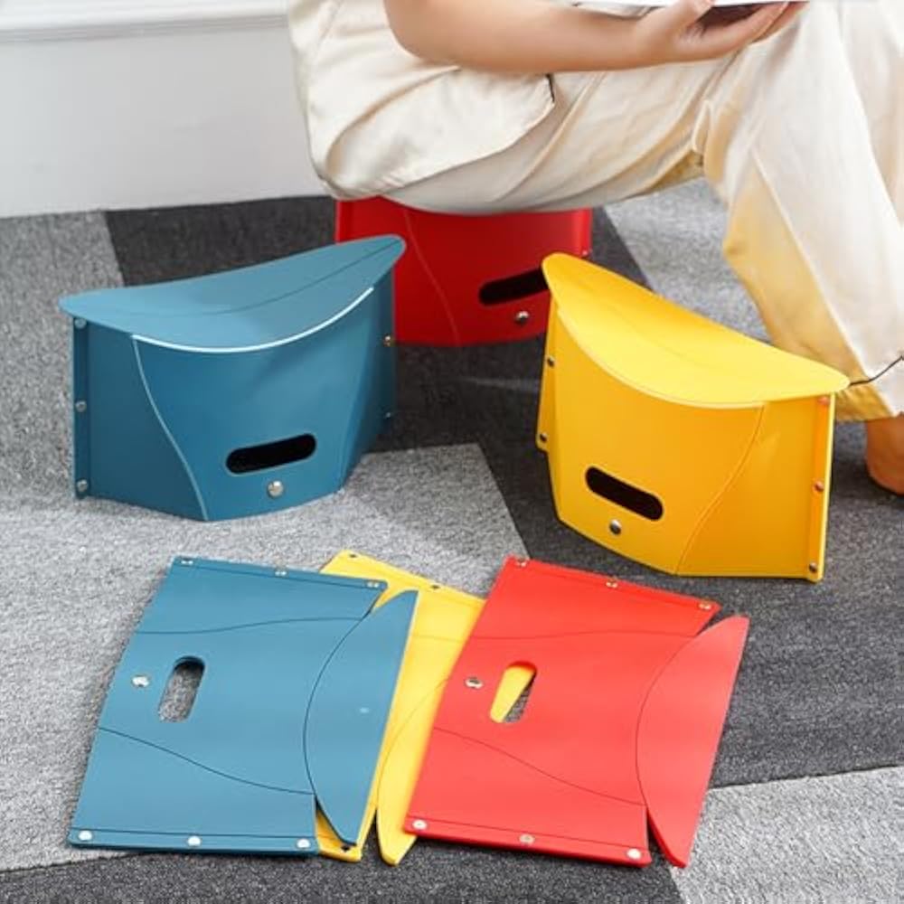 Ultralight Folding Travel Stool & Airplane Footrest——Relief for Long Flights, Camping & Outdoor Waiting