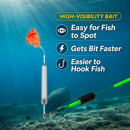 🎣 Pre-Tied Off Bottom Fishing Rig | Anti-Snag Floating Bottom Hook Leaders