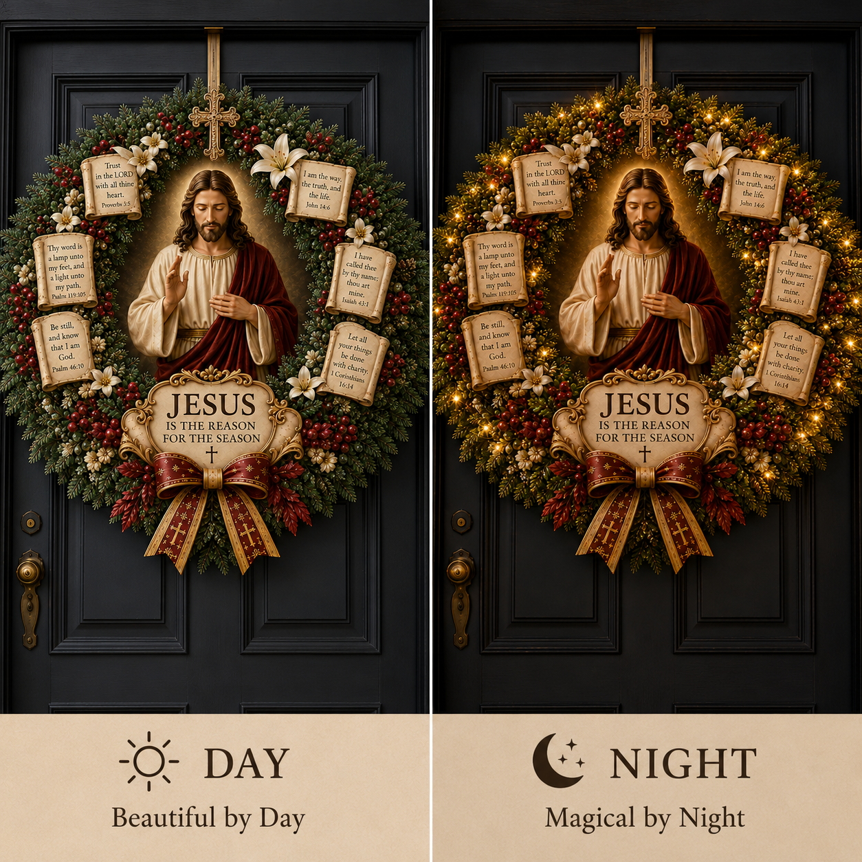 🔥Hot Sale 60% OFF✝️ Jesus Blessing Christmas Wreath
