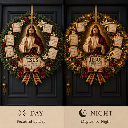 🔥Hot Sale 60% OFF✝️ Jesus Blessing Christmas Wreath