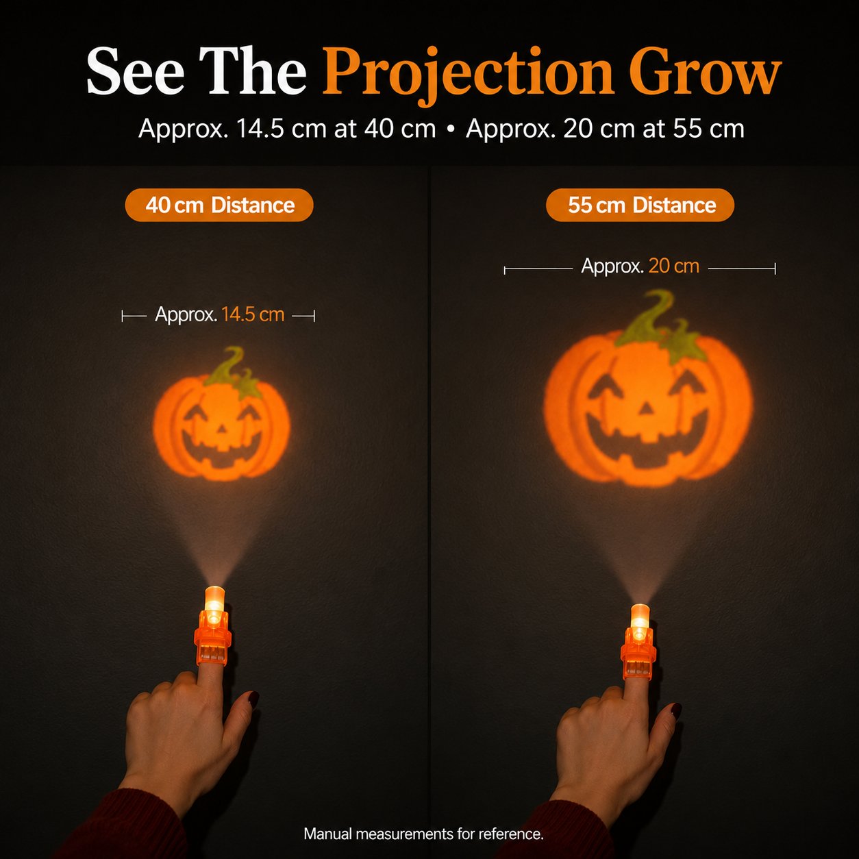 🎉🎃 Halloween Finger Projector Lights – Mini Pattern Projector