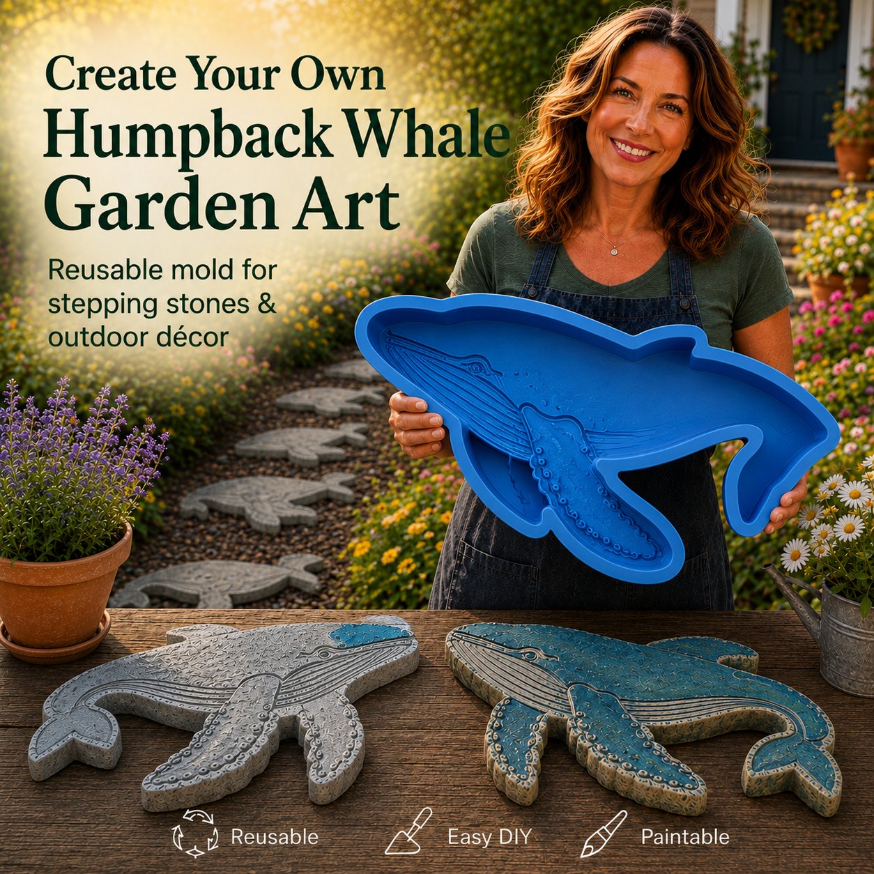 💥 LAST DAY 49% OFF - 🌊 Reusable Ocean Theme Garden Art Mold – Make Your Garden Truly One of a Kind (📦Buy 2 Free Shipping)