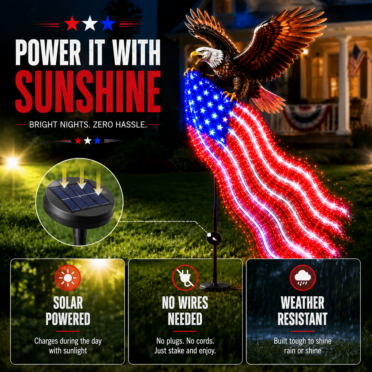 Eagle of Freedom garden display