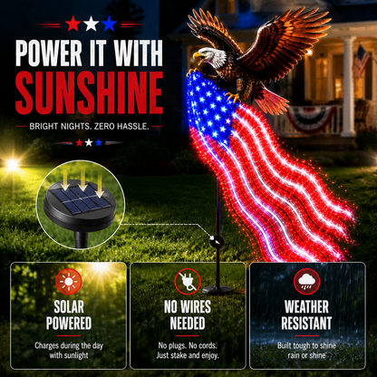 🇺🇸 250th Anniversary Sale - 50% OFF 🦅 Eagle of Freedom™ Solar Garden Light