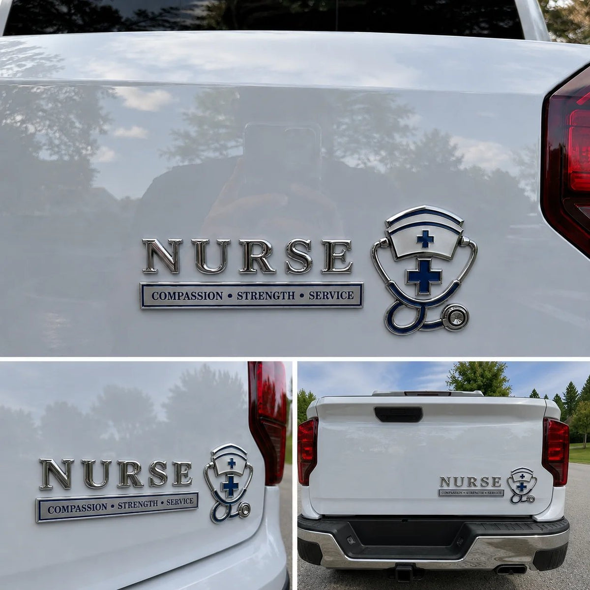 🏆Last Day Promo: 49% OFF! 💉Nurse Compassion Strength Service Car Emblem Metal Badge
