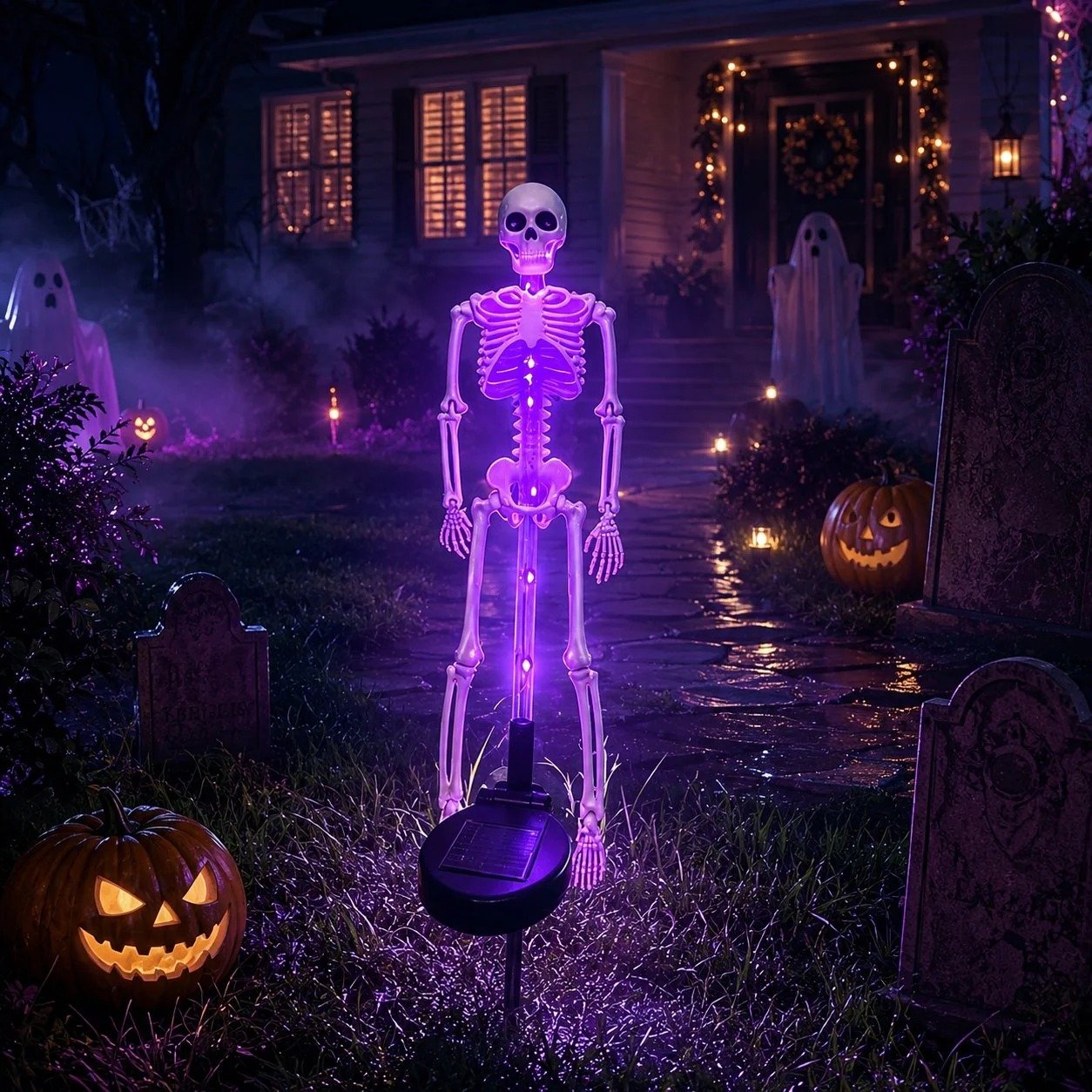 🔥Hot Sale - 49% OFF🎉Solar Skeleton YardStake