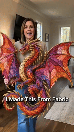 🏆 Limited-Time 50% OFF🔥 – 🌙 Beginner-Friendly Mythic Wilds DIY Layered Patchwork Art Kit | Complete Kit with Patterned Fabrics, Sewing Materials & Step-by-Step Guide Included 💕