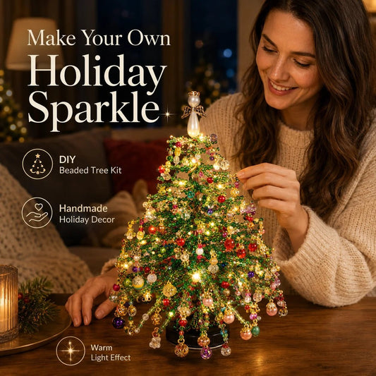 🏆Flash Sale✨DIY Beaded Christmas Tree Kit🎅🎄
