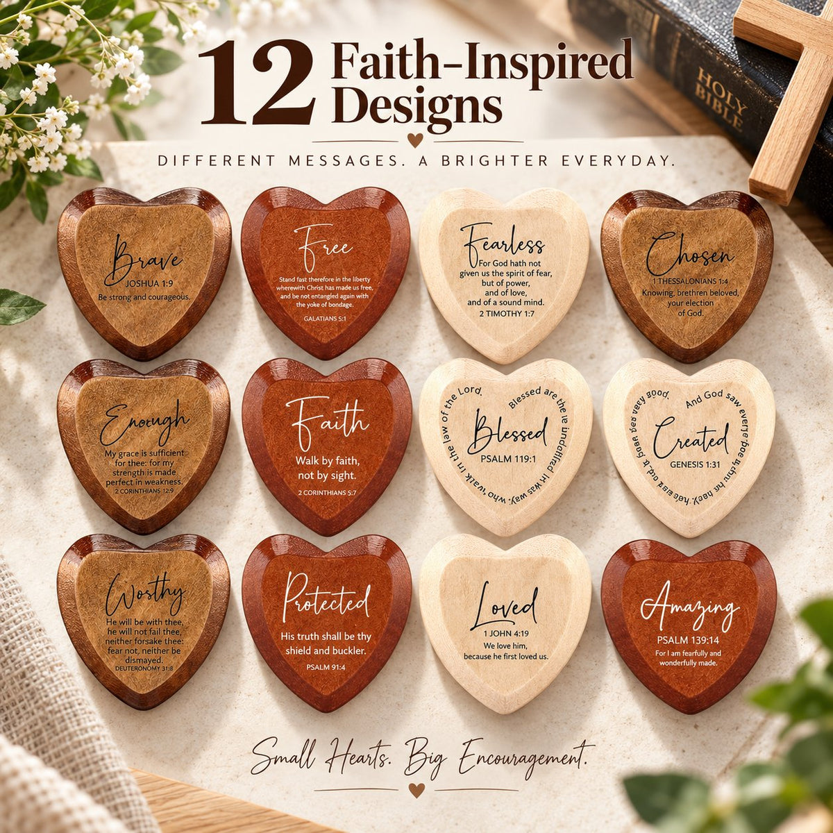 ⏳ Limited-time 49% OFF - ✝️🎁 Christian Pocket Heart Gift Set (Set of 12)