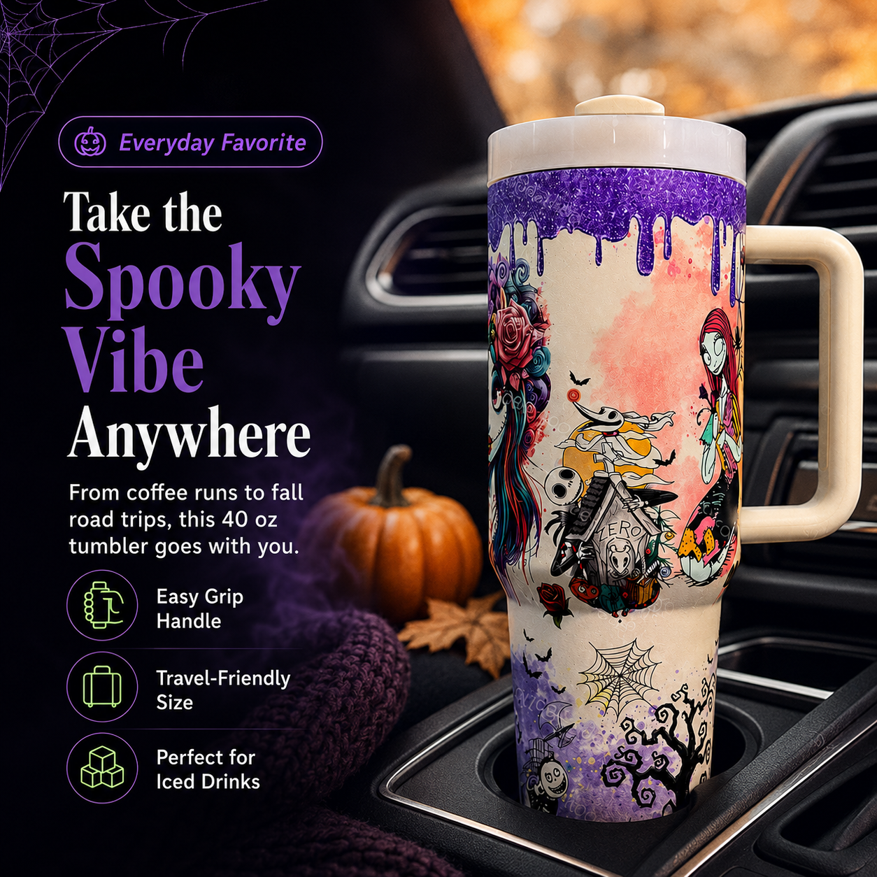 ⏳Time Limited 50% Off⏰-🎃💀Halloween Skeleton Tumbler