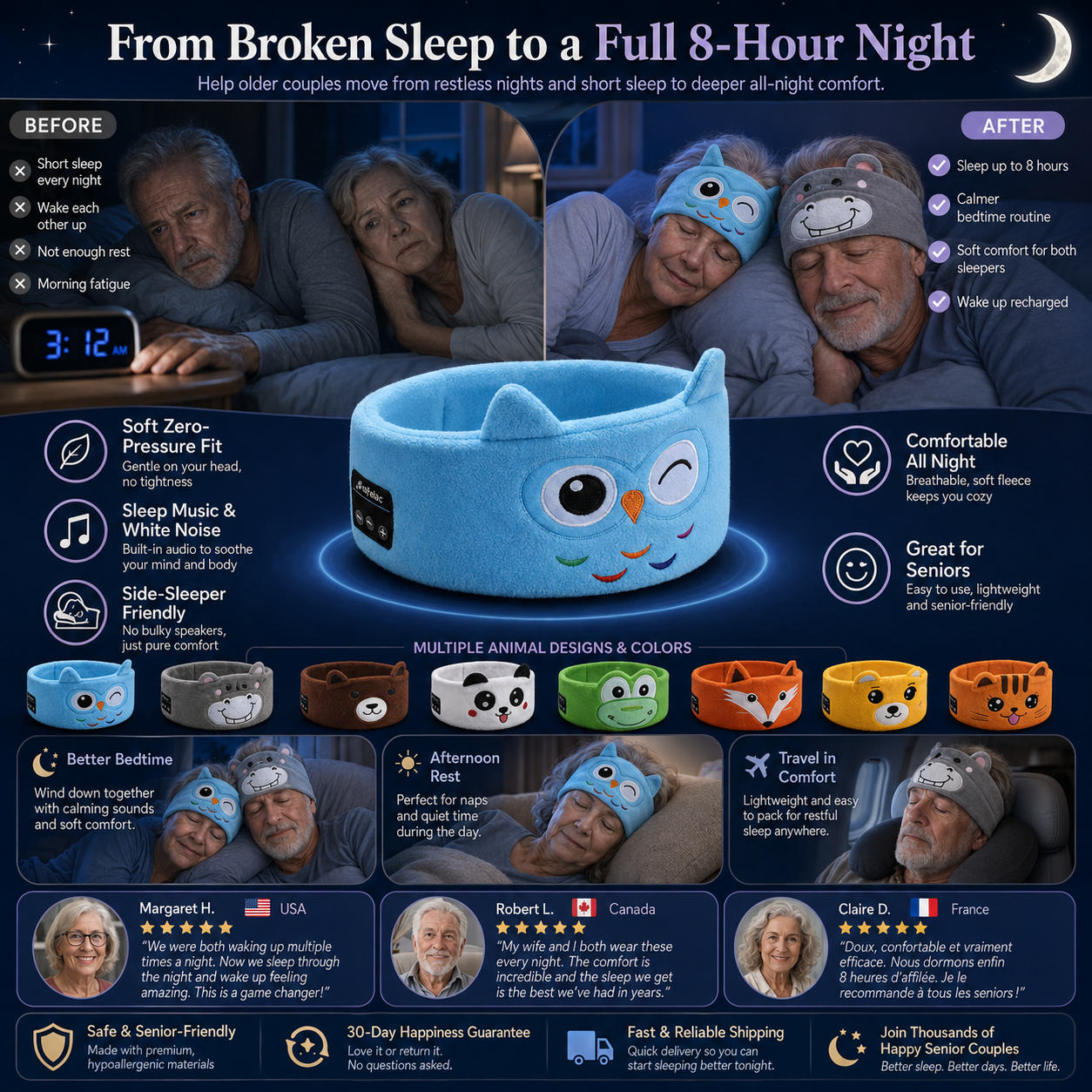 Soft comfortable kids Bluetooth headband