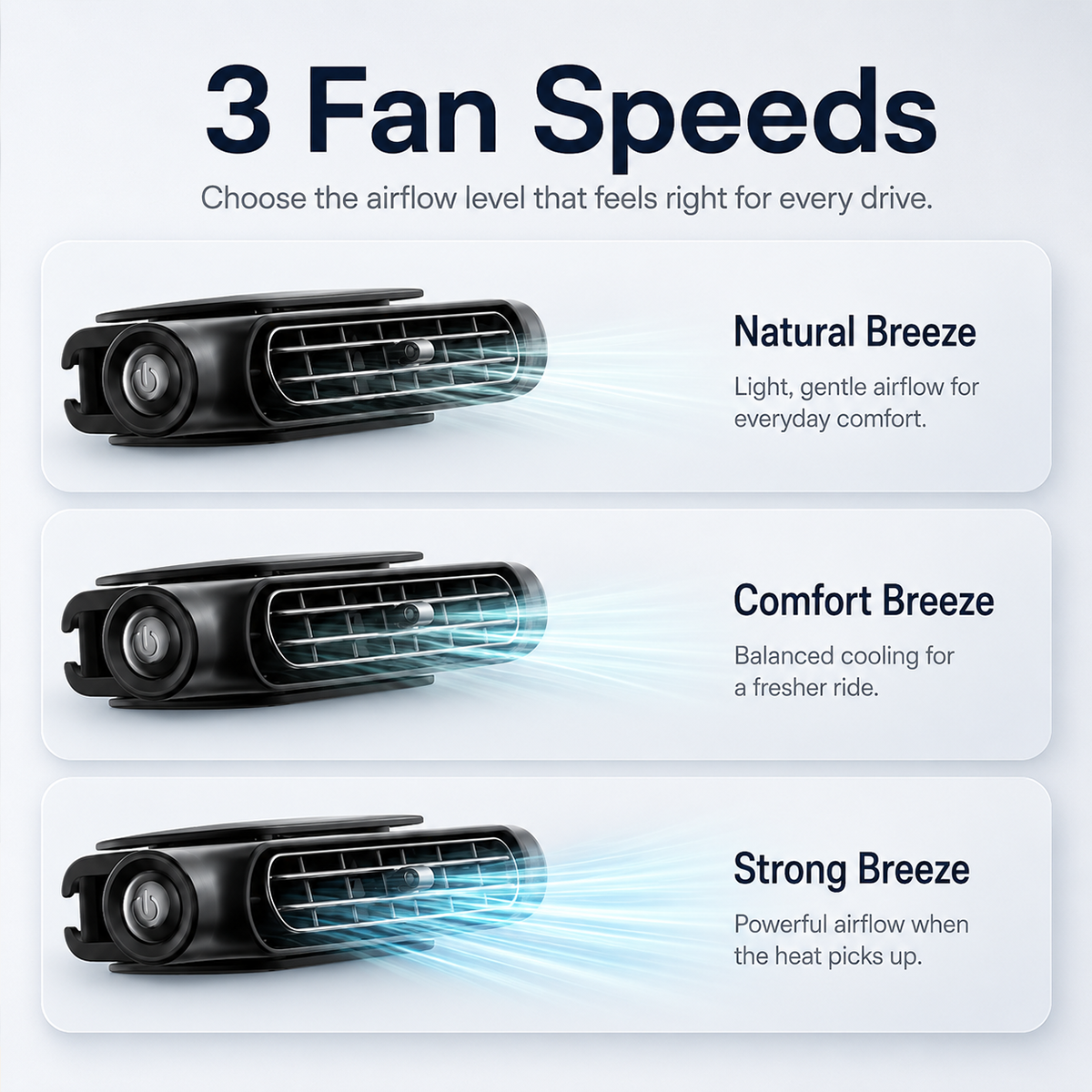 🔥Rechargeable Car Seat Cooling Fans