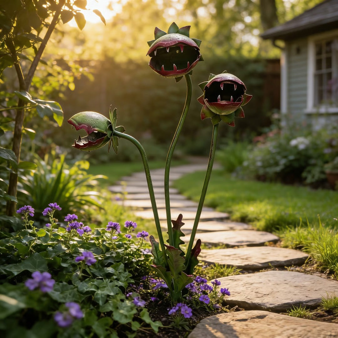 🔥Whimsical Metal Carnivorous Plant Garden Stake
