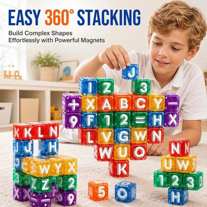 🔥Last Day 49% OFF !! ⏰Magnetic Alphabet Number Cubes for Children