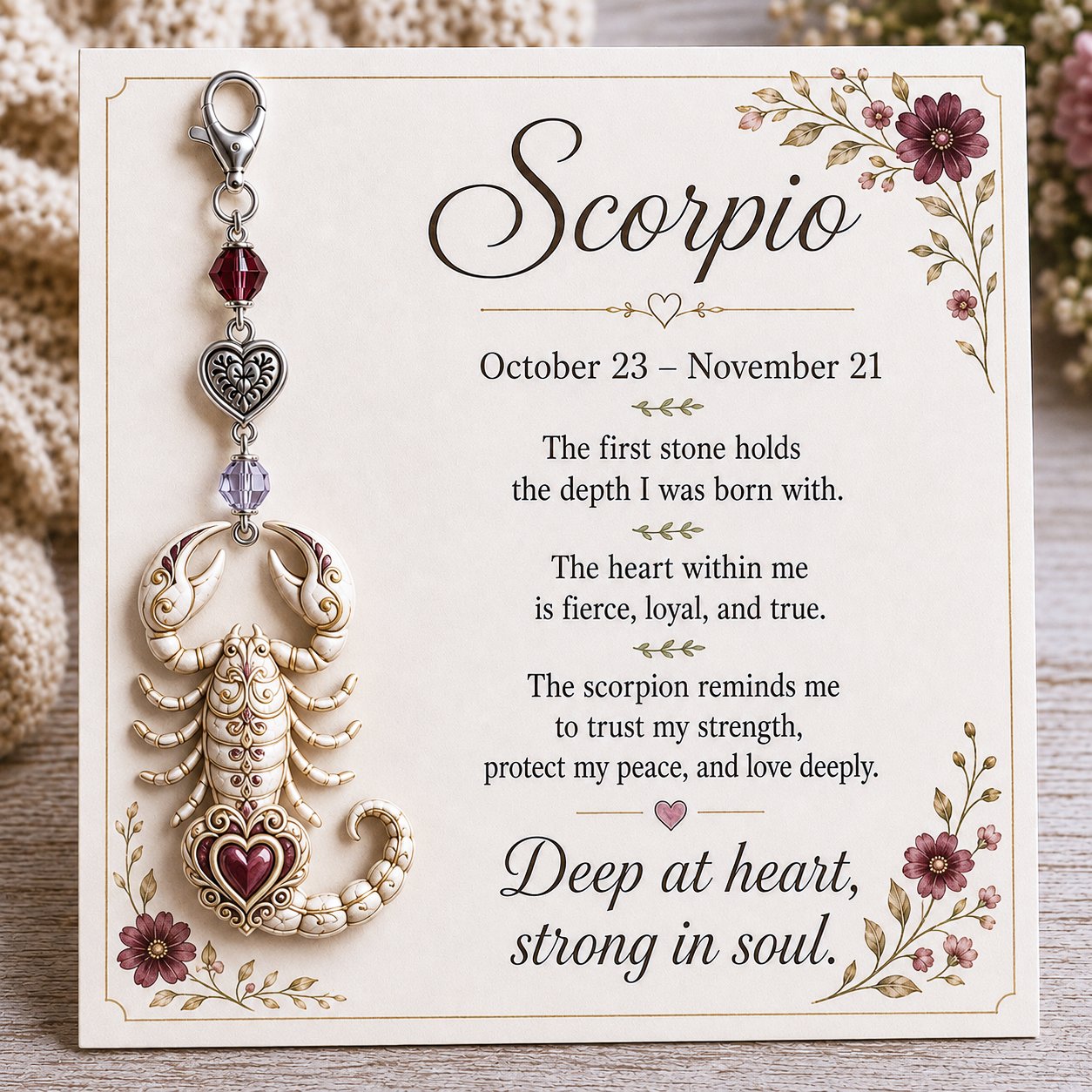 ⌛️ LAST DAY! 🔥 Free Delivery Today Only – Zodiac Charm Commemorative Card 🌙💎