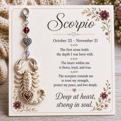 ⌛️ LAST DAY! 🔥 Free Delivery Today Only – Zodiac Charm Commemorative Card 🌙💎