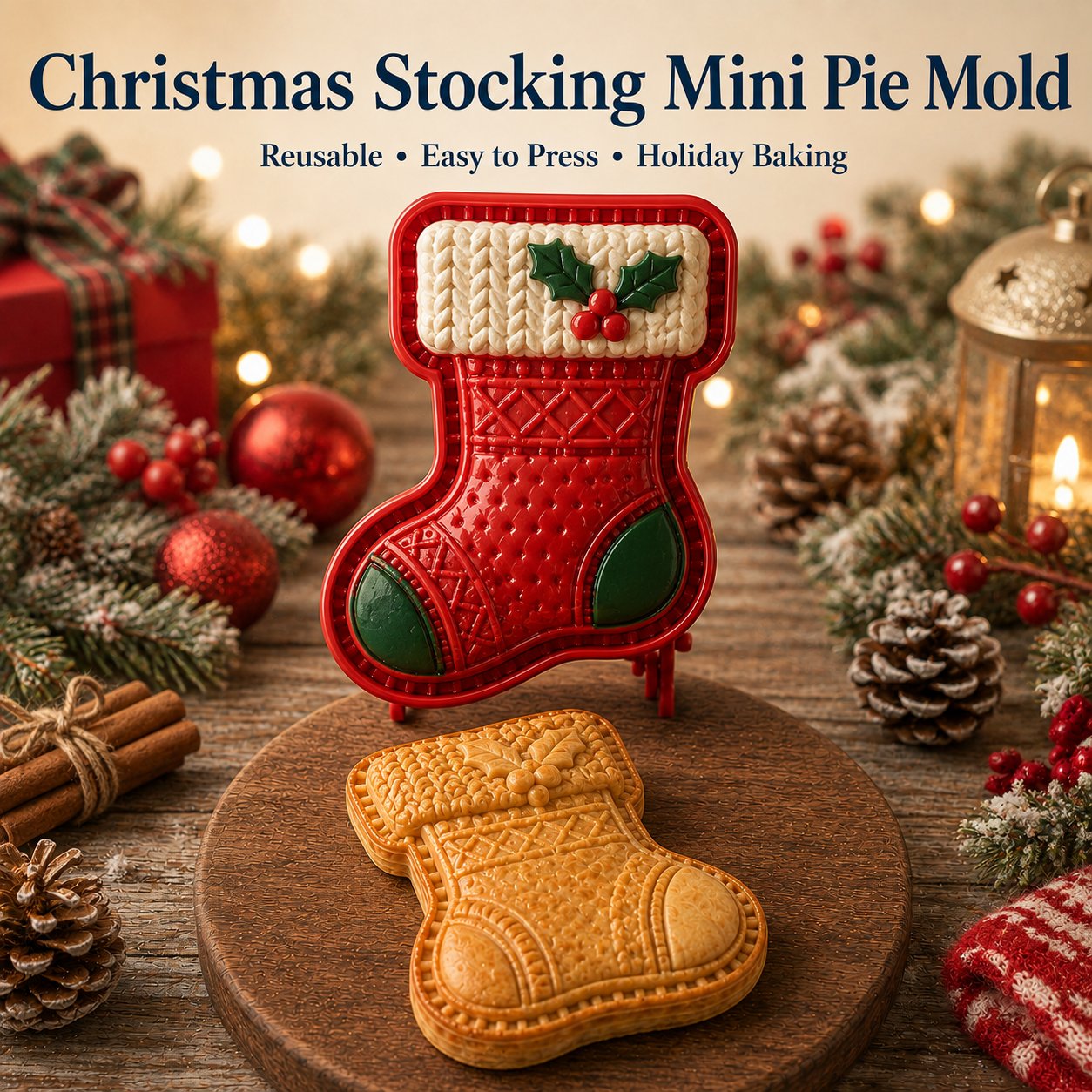 🔥 Last Day 49% OFF – 🎄 9-Design Christmas Mini Pie Mold Collection 🥧✨