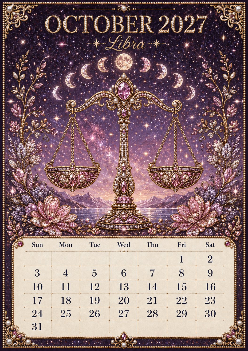 🌙 Beginner-Friendly 2027 Twelve Zodiac Bead Art Calendar Kit | Complete Kit with Zodiac Design Base, Decorative Beads & Step-by-Step Guide Included 💕