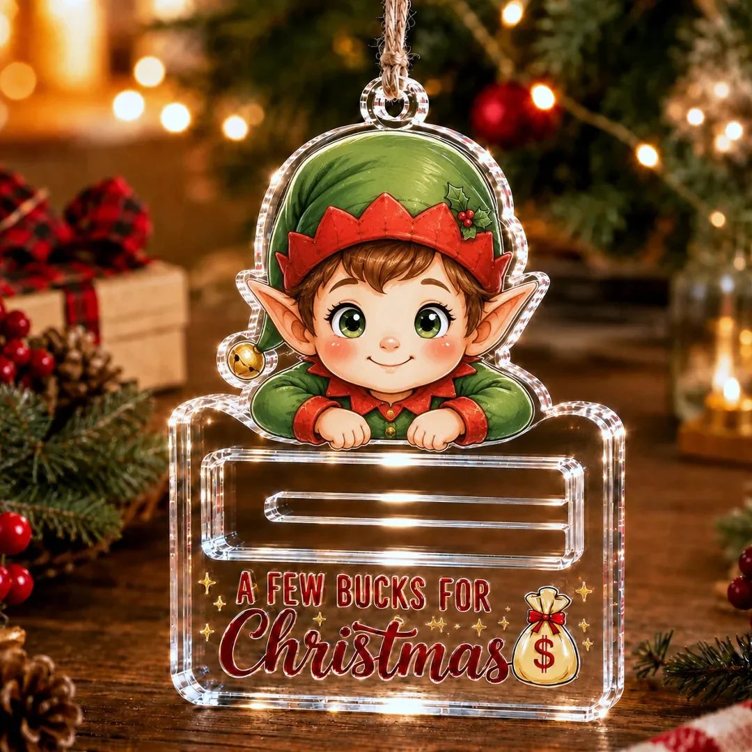 🔥Last Day 60% OFF - 🎄A Few Bucks For ChristmasTM Crystal Acrylic Money Holder Ornament