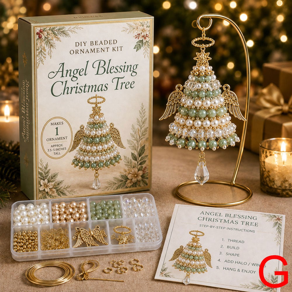 DIY Christmas Tree Beaded Ornament Kit