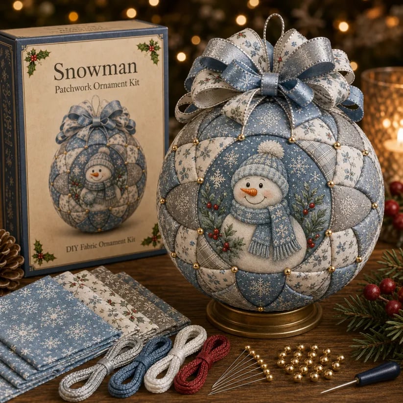 🎄Christmas Classics Patchwork Ornament DIY Kit🎁