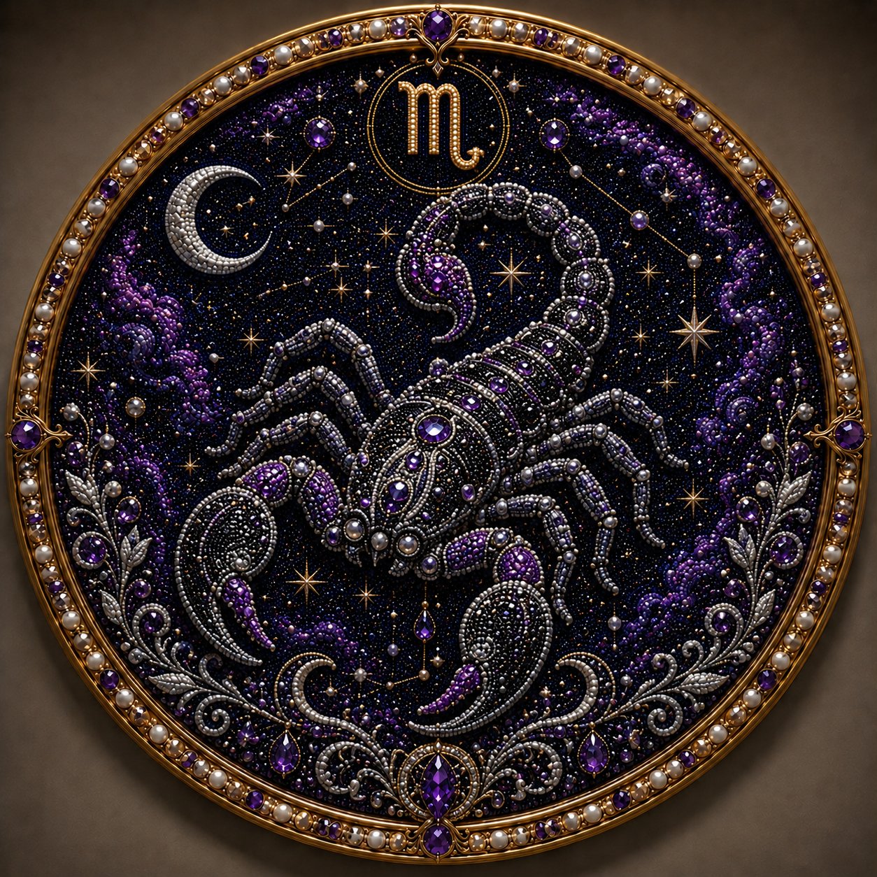 🔥LAST DAY 50% OFF - ♈12 Zodiac Signs Pearl Art Kit — The Perfect Personalized Gift for Astrology Lovers🌙