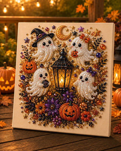 Halloween Pearl Art DIY Kit – Turn Tiny Pearls into Spooky-Cute Magic
