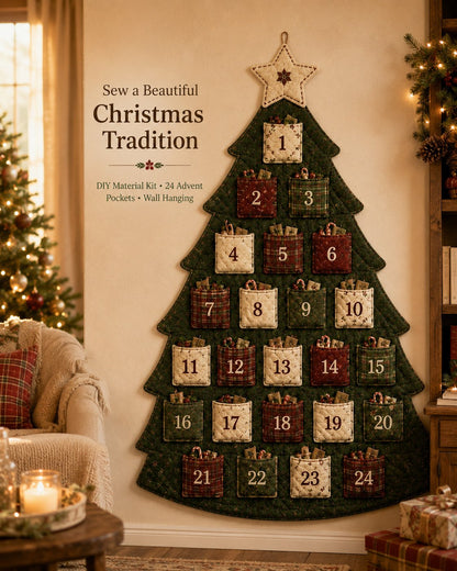 🔥Last Day 49% OFF - 🎄✨DIY 24-Pocket Fabric Christmas Advent Tree Kit(📦 Buy 2 Free Shipping)