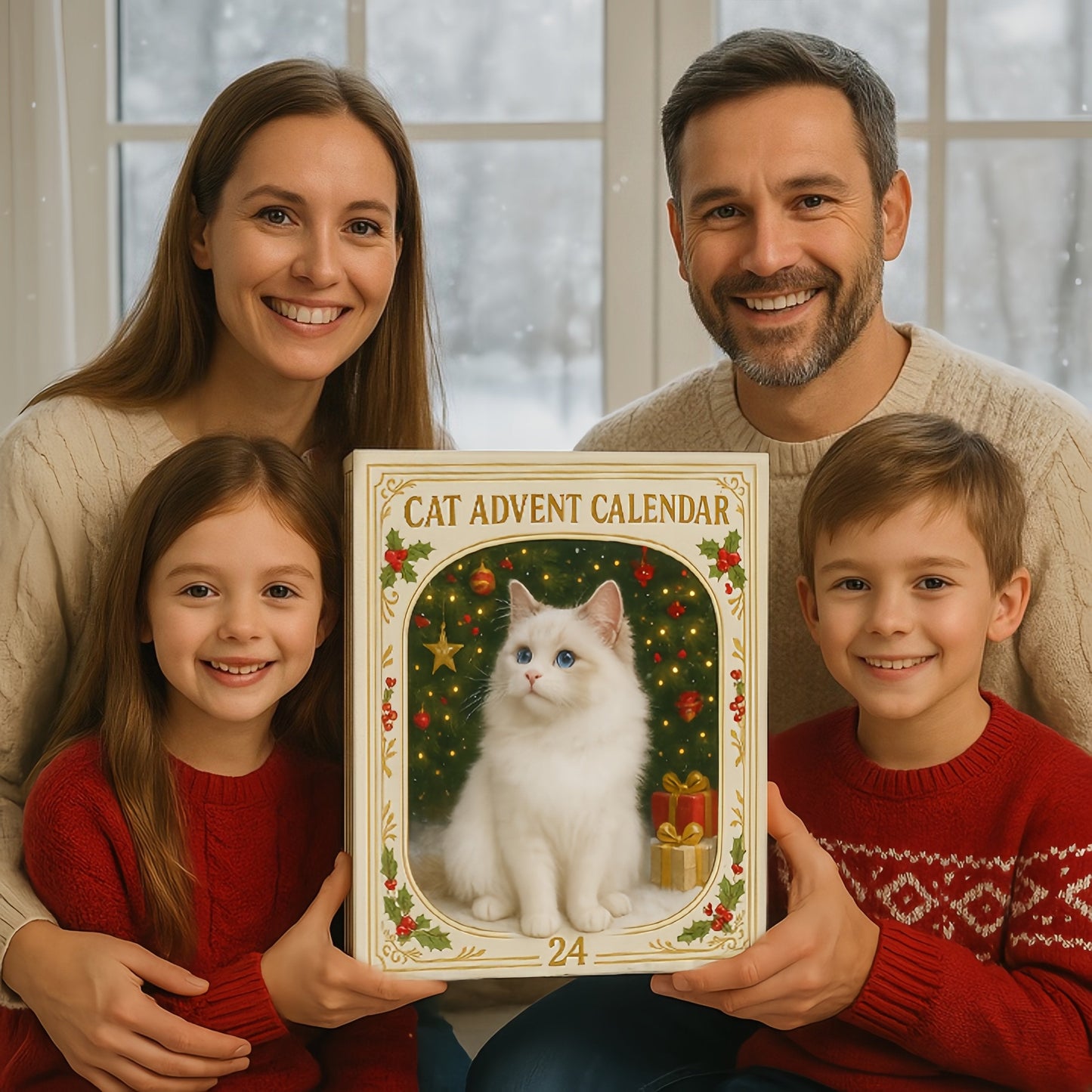 Advent Calendar 2026 Cat Advent Calendar Gift for Adults Friends Cat Owners and Lovers Christmas Holiday Countdown Gift 24 Designs Cats Charm Christmas Tree Ornament