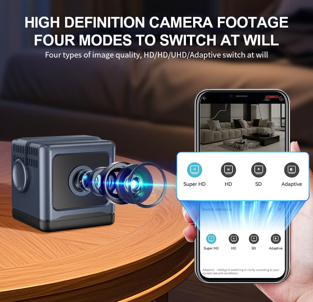 W03 Smart WiFi Security Camera – 1080P HD, Night Vision, Motion Detection, Low Power