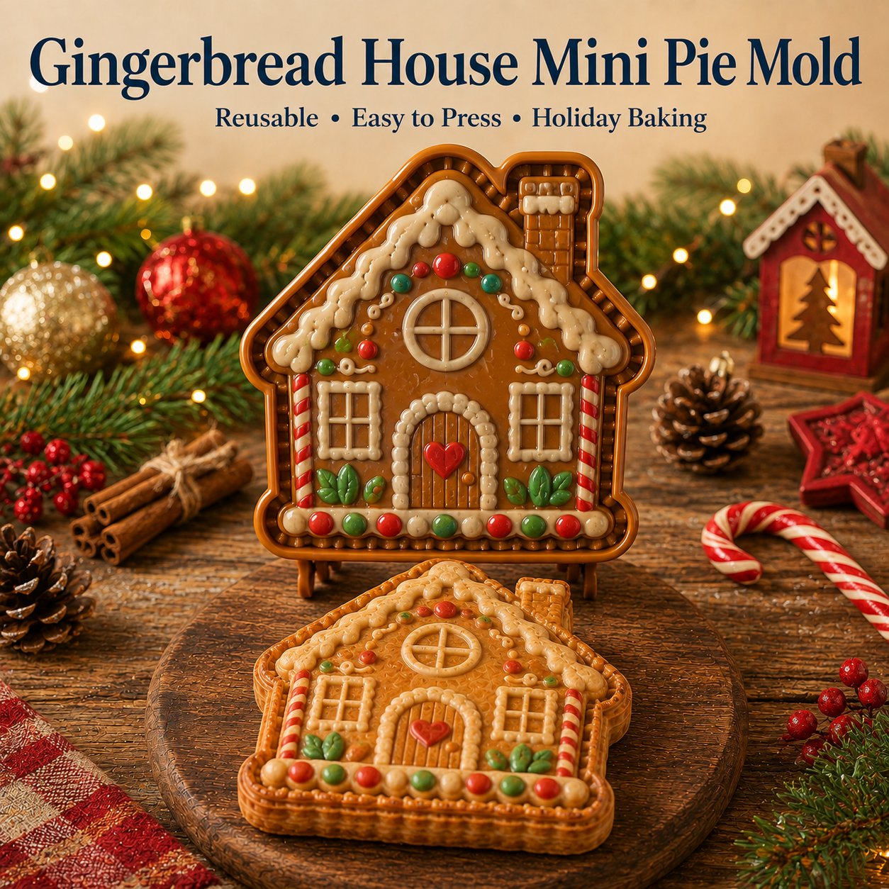 🔥 Last Day 49% OFF – 🎄 9-Design Christmas Mini Pie Mold Collection 🥧✨