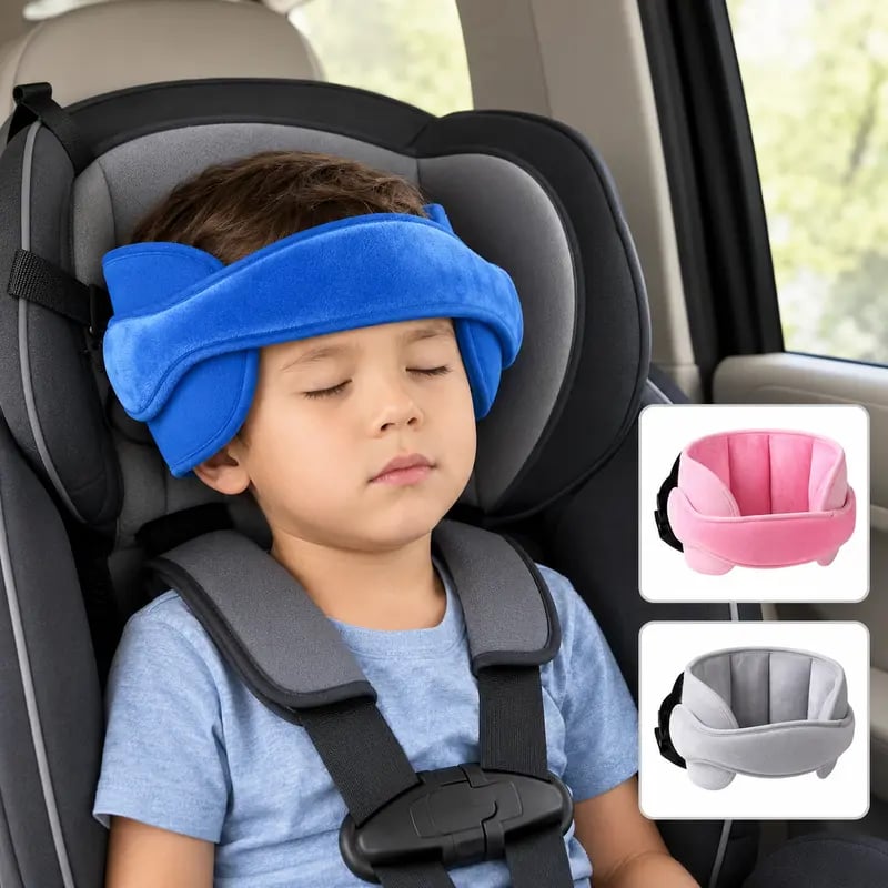 ⭐ Kids Car Seat Head Support Strap | Toddler Sleep Head Stabilizer for Car Travel