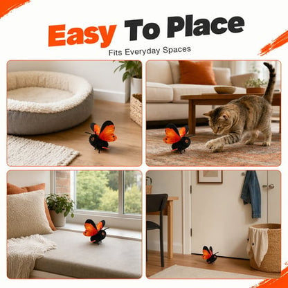 🎁2026 New Arrivals 49% OFF💥Smart Sensing Flapping Butterfly Toy for Cats – Auto-Motion Activation, Realistic Flutter & Endless Play 🦋